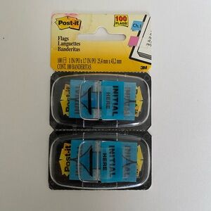 Post It 100 counts Initial Here Flags